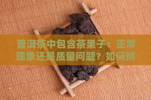 普洱茶中包含茶果子：正常现象还是质量问题？如何辨别与选择？