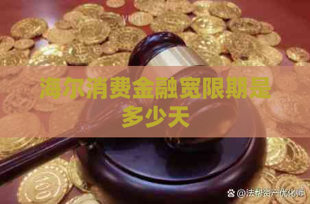 海尔消费金融宽限期是多少天