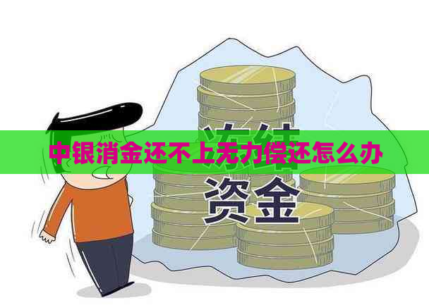 中银消金还不上无力偿还怎么办