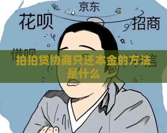 协商只还本金的方法是什么