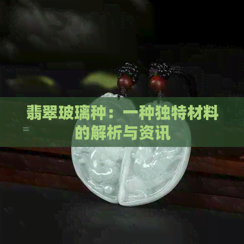 翡翠玻璃种：一种独特材料的解析与资讯