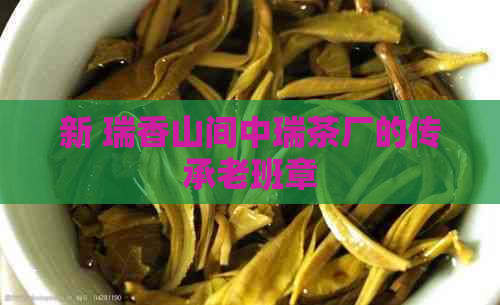 新 瑞香山间中瑞茶厂的传承老班章