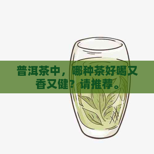 普洱茶中，哪种茶好喝又香又健？请推荐。