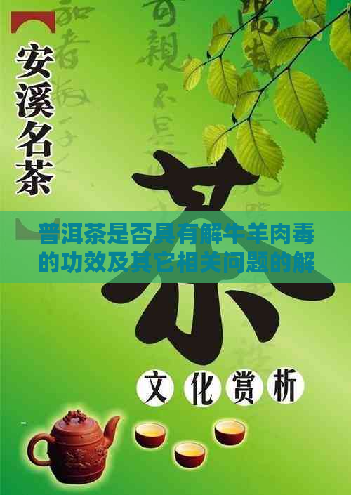 普洱茶是否具有解牛羊肉的功效及其它相关问题的解答