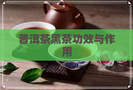 普洱茶黑茶功效与作用