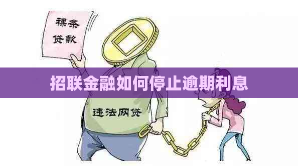 招联金融如何停止逾期利息