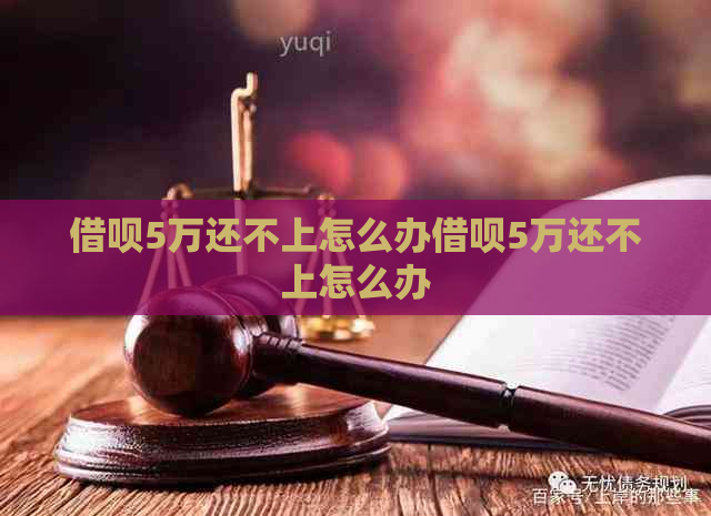 借呗5万还不上怎么办借呗5万还不上怎么办