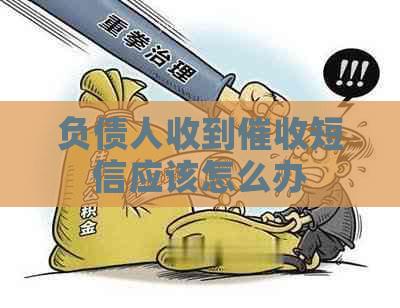 负债人收到短信应该怎么办