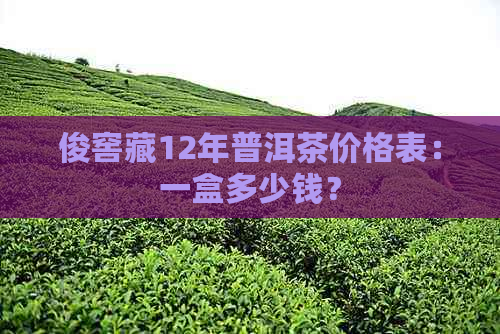 俊窖藏12年普洱茶价格表：一盒多少钱？