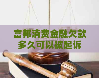 富邦消费金融欠款多久可以被起诉