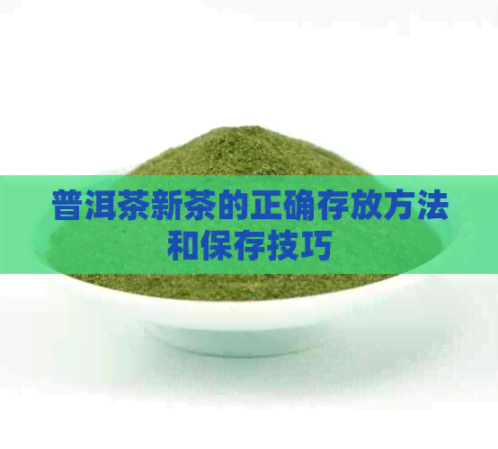 普洱茶新茶的正确存放方法和保存技巧