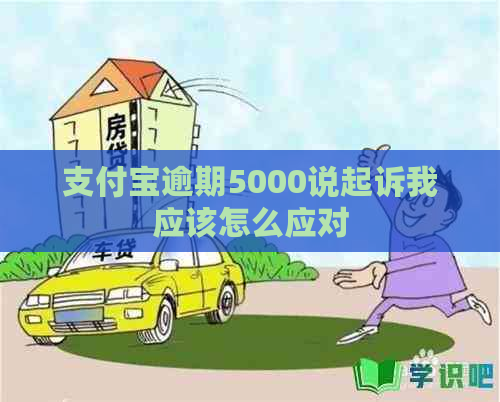 支付宝逾期5000说起诉我应该怎么应对