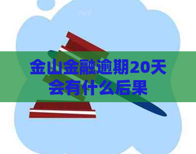 金山金融逾期20天会有什么后果