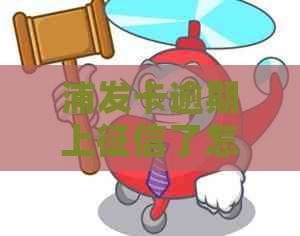 浦发卡逾期上了怎么办