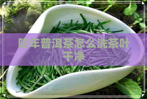 陈年普洱茶怎么洗茶叶干净