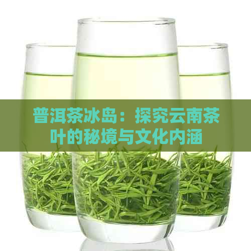 普洱茶冰岛：探究云南茶叶的秘境与文化内涵