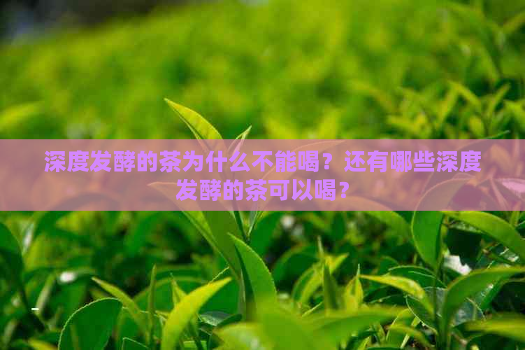 深度发酵的茶为什么不能喝？还有哪些深度发酵的茶可以喝？