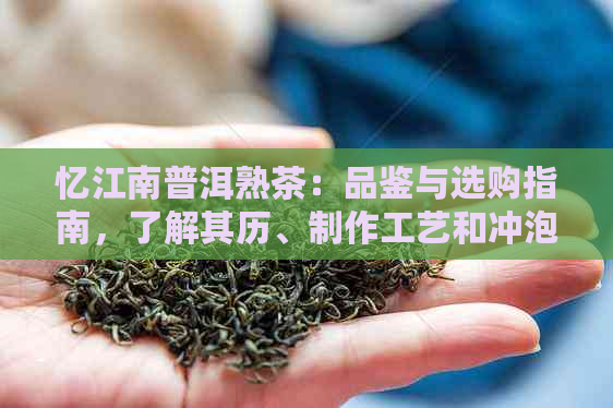 忆江南普洱熟茶：品鉴与选购指南，了解其历、制作工艺和冲泡技巧