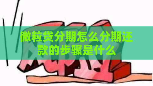 微立贷分期怎么分期还款的步骤是什么