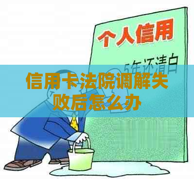 信用卡法院调解失败后怎么办