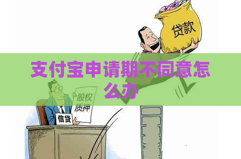 支付宝申请期不同意怎么办