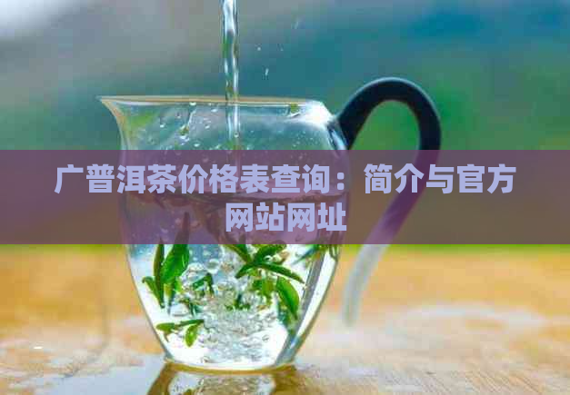 广普洱茶价格表查询：简介与官方网站网址