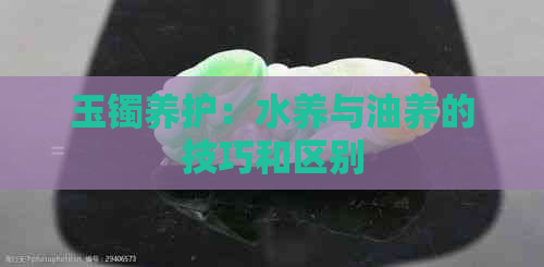 玉镯养护：水养与油养的技巧和区别