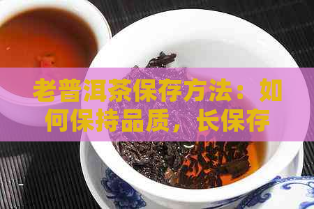 老普洱茶保存方法：如何保持品质，长保存时间