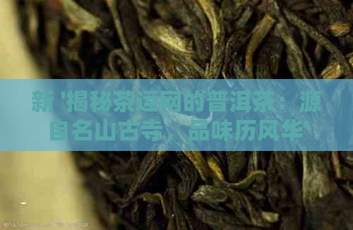 新 '揭秘茶运网的普洱茶：源自名山古寺，品味历风华'