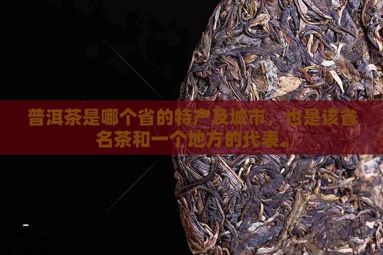 普洱茶是哪个省的特产及城市，也是该省名茶和一个地方的代表。