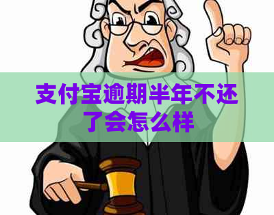 支付宝逾期半年不还了会怎么样