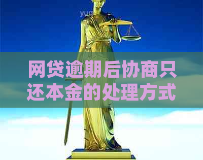 网贷逾期后协商只还本金的处理方式及注意事项