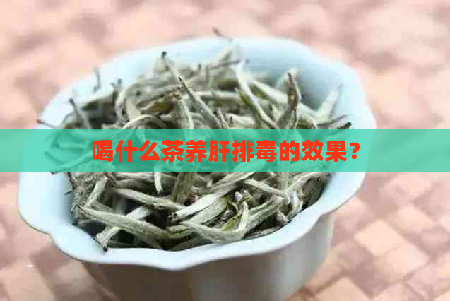 喝什么茶养肝排的效果？