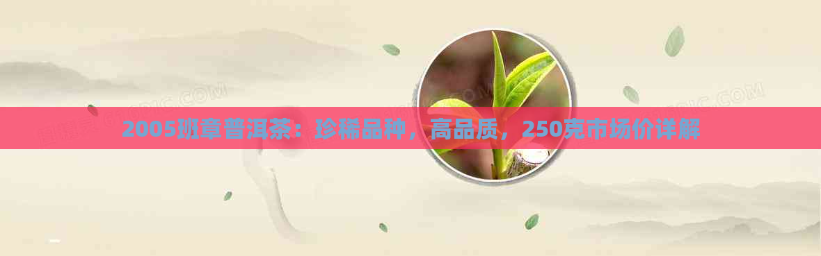 2005班章普洱茶：珍稀品种，高品质，250克市场价详解