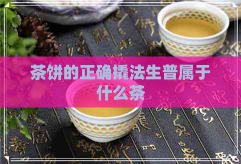 茶饼的正确撬法生普属于什么茶