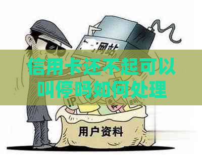 信用卡还不起可以叫停吗如何处理