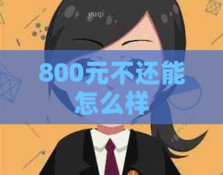 800元不还能怎么样