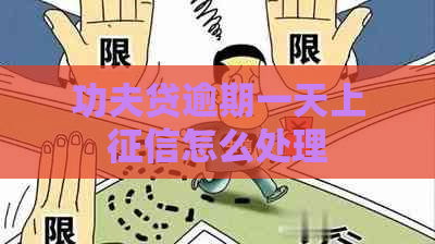 功夫贷逾期一天上怎么处理