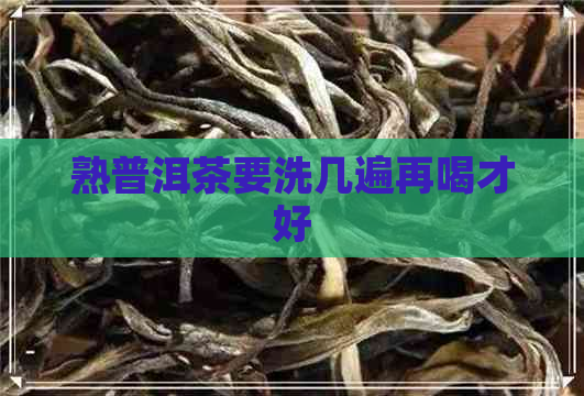 熟普洱茶要洗几遍再喝才好