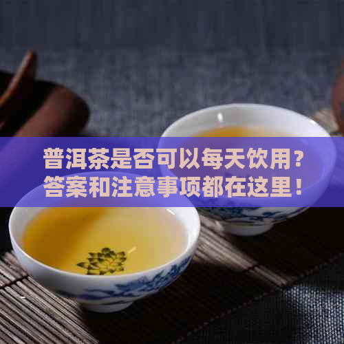 普洱茶是否可以每天饮用？答案和注意事项都在这里！