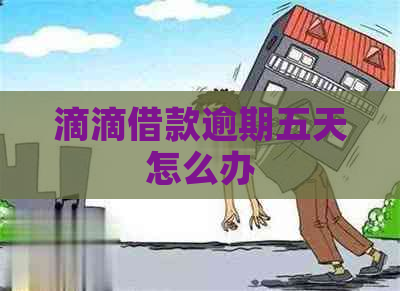 滴滴借款逾期五天怎么办