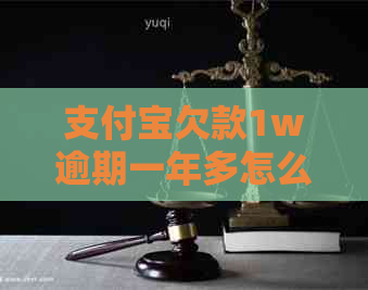 支付宝欠款1w逾期一年多怎么办