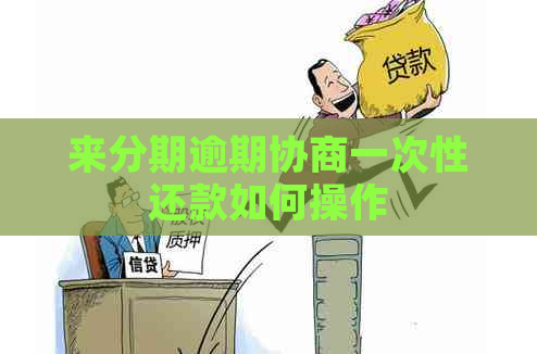 分来期逾期协商一次性还款如何操作