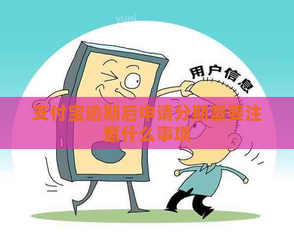 支付宝逾期后申请分期需要注意什么事项