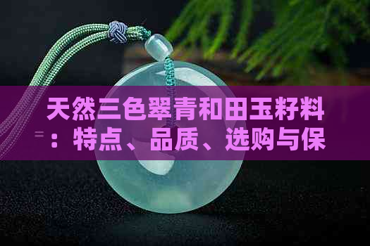 天然三色翠青和田玉籽料：特点、品质、选购与保养指南