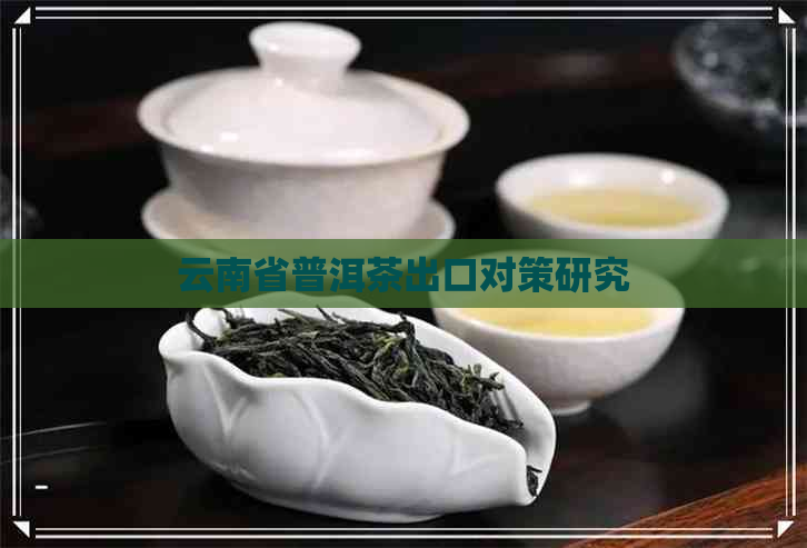 云南省普洱茶出口对策研究