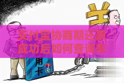 支付宝协商期还款成功后如何查询未还款项