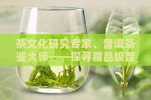 茶文化研究专家、普洱茶鉴大师——探寻藏品级普洱茶世界的奥秘