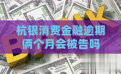 杭银消费金融逾期俩个月会被告吗