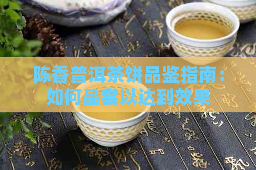 陈香普洱茶饼品鉴指南：如何品尝以达到效果